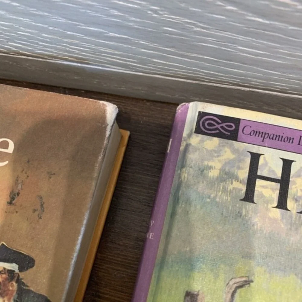 Vtg Heidi Treasure Island Companion‎ Book Lot 2 1963 HB Classroom Library YA
